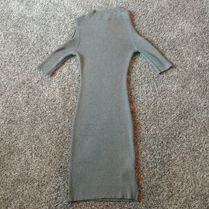 Guess mock turtle neck dress with open shoulder